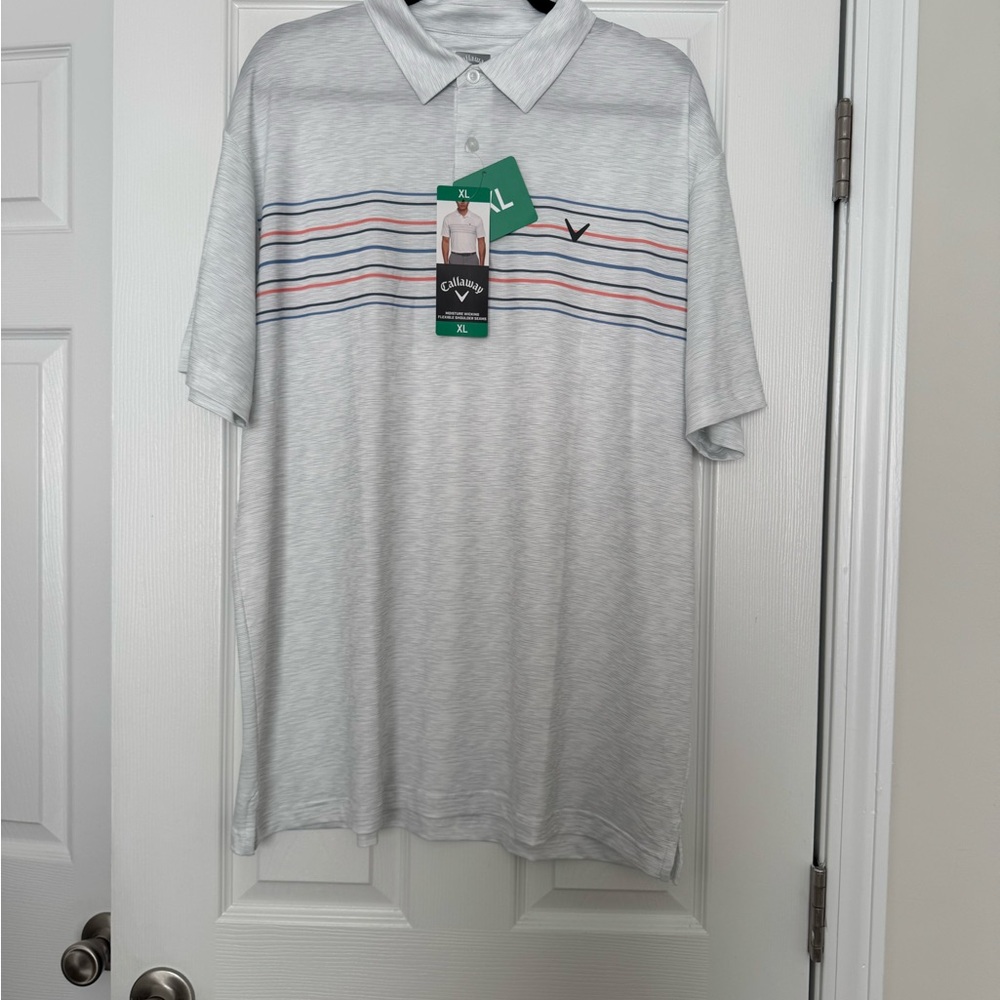 Callaway Men's Striped Polo Shirt